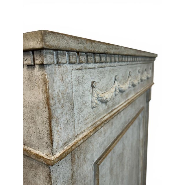 Gustavian Linen Cupboard, 1880s For Sale - Image 4 of 9