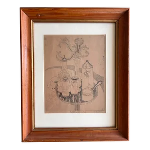 Fred Becker Wpa Art Project Original Signed Etching