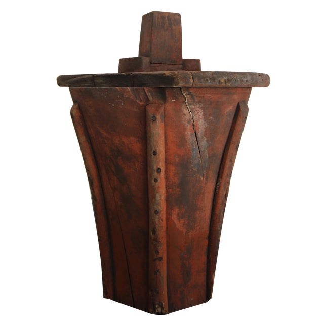 Early 20th Century Wooden Casting Pattern Object with Original Patina, 1890s For Sale