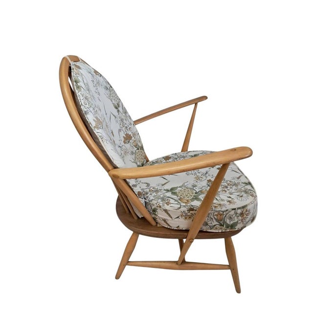 Vintage Armchair in Blonde Wood from Ercol For Sale - Image 16 of 18