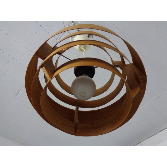 Swedish Wooden Lamella Ceiling Lamps by Hans-Agne Jakobsson for Ab Markaryd, 1960s, Set of 2 For Sale - Image 16 of 18