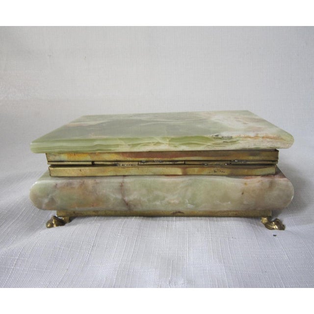 Italian Italian Onyx Jewelry Box For Sale - Image 3 of 6