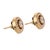 Vintage 2.20 Carat Diamond 14k Yellow Gold Stud Jacket Earrings, Pair For Sale - Image 4 of 6