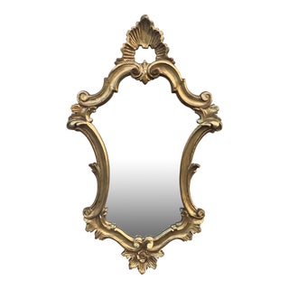 Italian Rococo Style Giltwood Wall Mirror For Sale