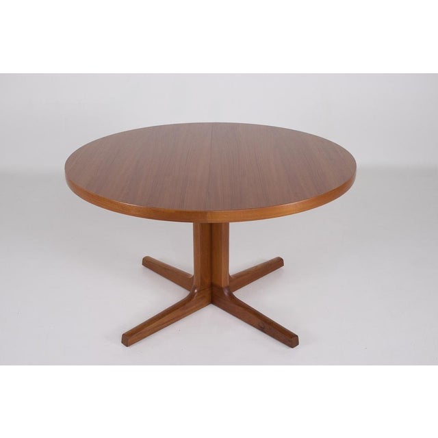 Round Teak Table with Two Extensions from AM Møbler, Denmark, 1970s For Sale - Image 12 of 12