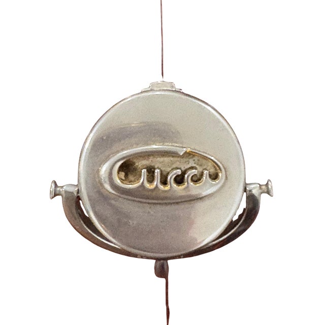 Silver Vintage Gucci Italy Silver-Tone Table Lighter With Ronson Insert For Sale - Image 8 of 9