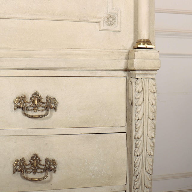 Dutch Painted Linen Cupboard For Sale - Image 6 of 11