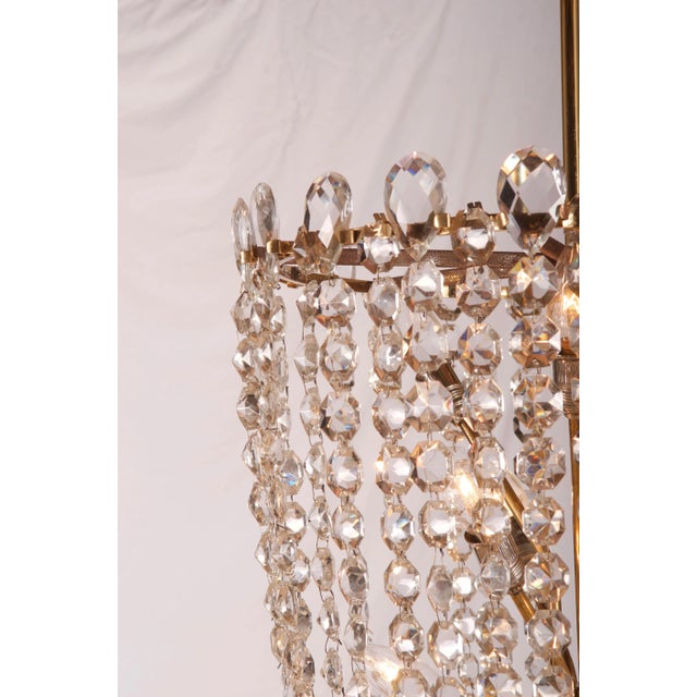 Cut Crystal Rondino Chandelier by J.T. Kalmar, 1950s For Sale - Image 12 of 18