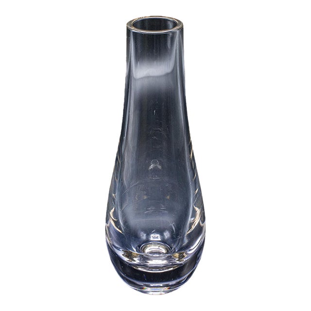 Vintage Flower Sleeve, English, Art Glass, Display, Tear Drop Posy Vase, c.1980 For Sale
