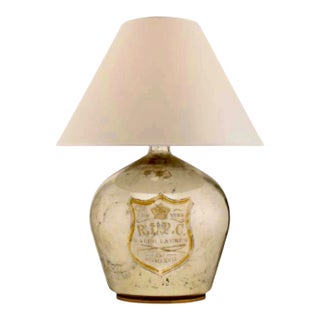 Ralph Lauren Mercury Oversized Lamp With Rl Crest For Sale