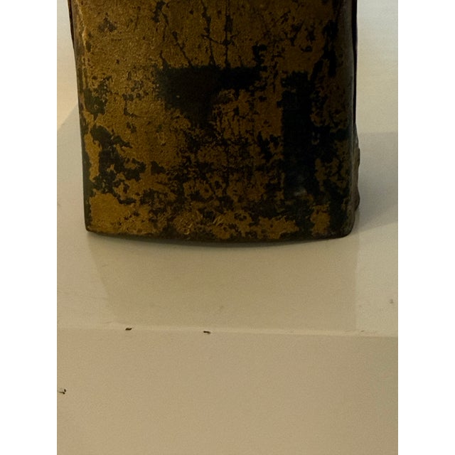 Vintage German Primitive Metal Cowbell With Rustic Patina and Clapper 2.75” T For Sale In Phoenix - Image 6 of 12