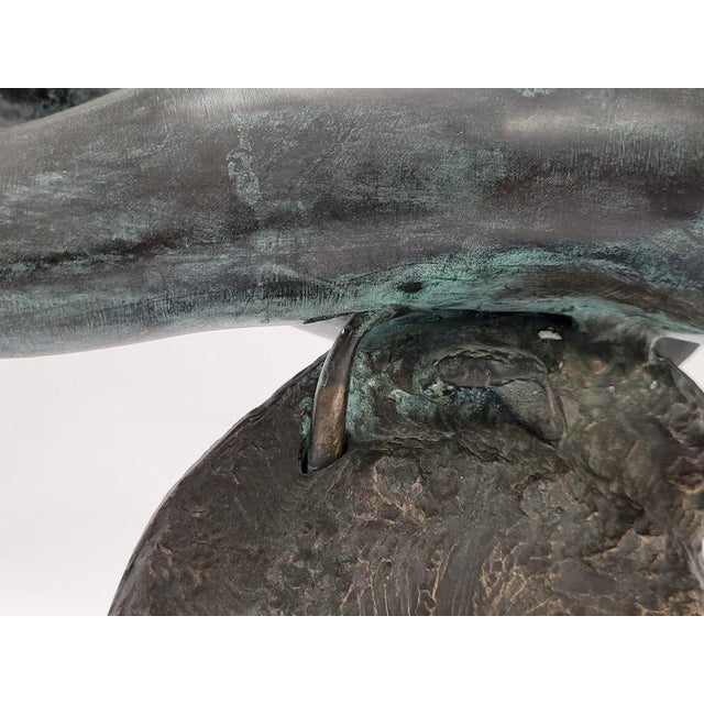 1980s Bronze Dolphin Water Fountain For Sale In West Palm - Image 6 of 7