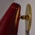 1960s Stilnovo Perforated Red Metal and Brass Articulating Sconces - a Pair For Sale - Image 12 of 18