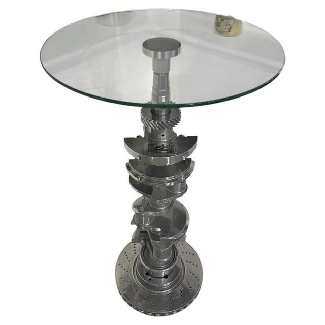 Industrial Rolls-Royce V8 Crankshaft Table For Sale - Image 10 of 11
