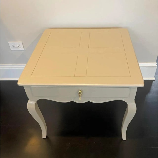 Shabby Chic French Style Accent Side Table by Henredon For Sale - Image 3 of 6
