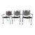 Vintage Metal Russell Woodard Salterini Style Patio Garden Chair Green Set of 3 For Sale