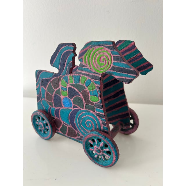 1980s Metal Sculpture by Sandra Berry Hover Toy Theater Series, 1982 For Sale - Image 5 of 10