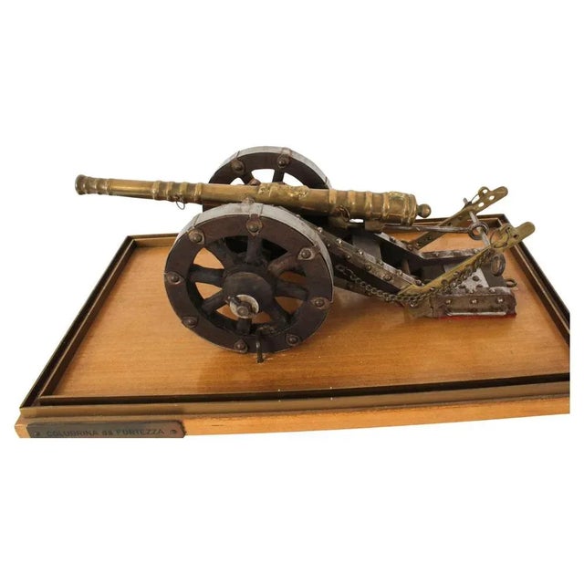 Bronze Cased Model of Colubrina Da Fortezza Cannon For Sale - Image 14 of 14