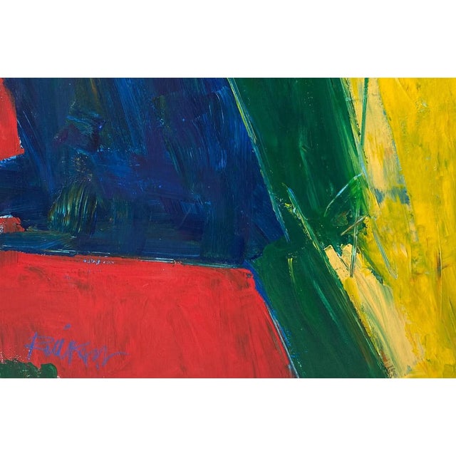 An original abstract acrylic on canvas painting by contemporary Abstract Expressionist artist Robbie Kemper (Cincinnati;...
