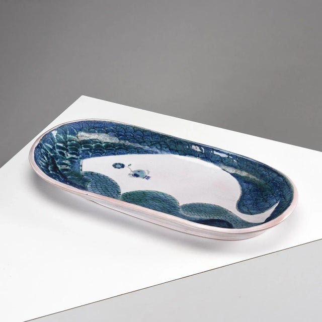 Ceramic Large Dish by Robert and Jean Cloutier, 1960s For Sale - Image 7 of 10