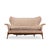 Ben Seibel Mid Century Walnut Gala Settee Sofa This settee measures: 62 wide x 31 deep x 34 inches high, with a seat...