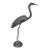 Vintage Handcrafted Copper Heron Sculpture With Verdigris Patina For Sale