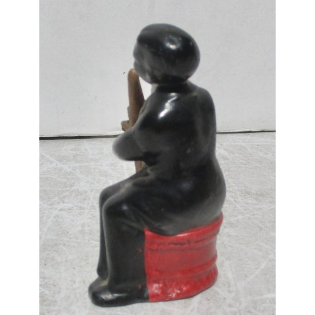 1930s Vintage Japanese Porcelain Black Jazz Musician For Sale - Image 5 of 7