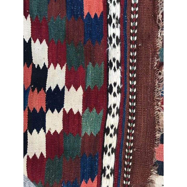 Vintage Caucasian Kilim Rug For Sale - Image 15 of 16