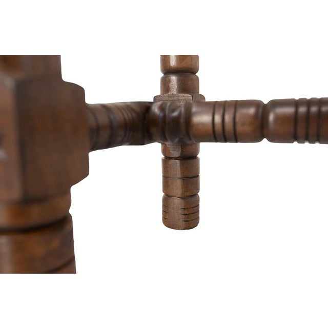 Mid-Century Spanish Style Bedside Tables in Oak, France, 1960s, Set of 2 For Sale - Image 11 of 13