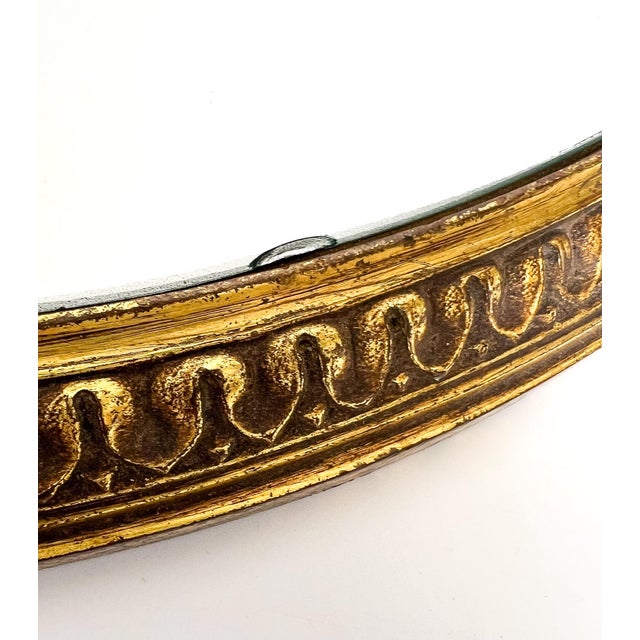 Oversized Vintage Gilt Metal Mirrored Plateau — Repurposed Lighting Element — Hollywood Regency / Neoclassical For Sale - Image 14 of 18