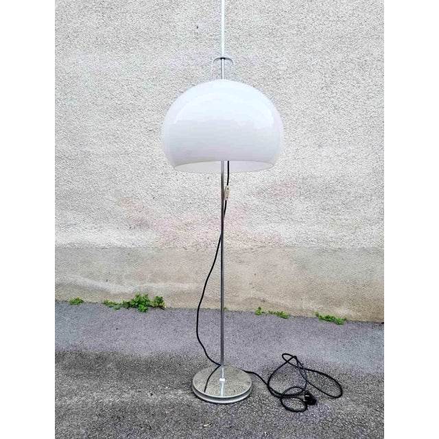 Italian Modern Lucerna Floor Lamp by Luigi Massoni for Guzzini, 1970s, in Very Good conditions. Designed 1960 to 1969 This...