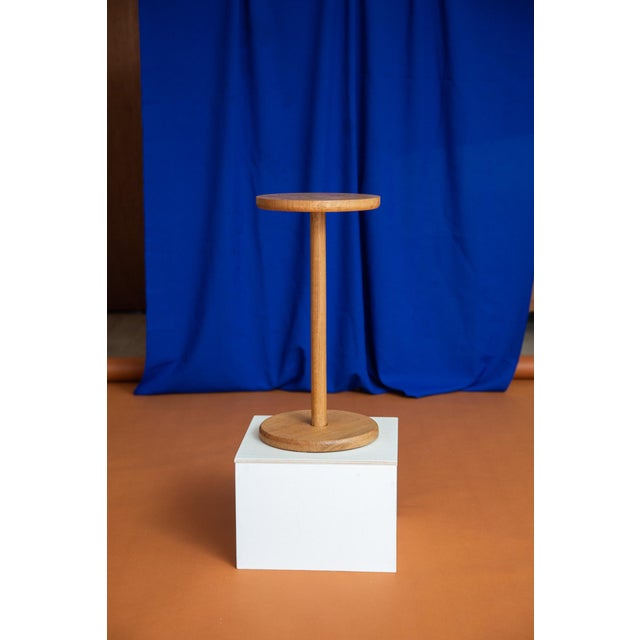 Circulo Side Table in Natural Oak by Goldfinch Brookes Furniture For Sale - Image 9 of 10