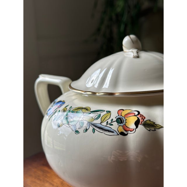 Ceramic Rare Diamondstone Laveno "Baronessa" Italian Ceramic Teapot / Richard Ginori / Diamondstone Baronessa Teapot For Sale - Image 7 of 7