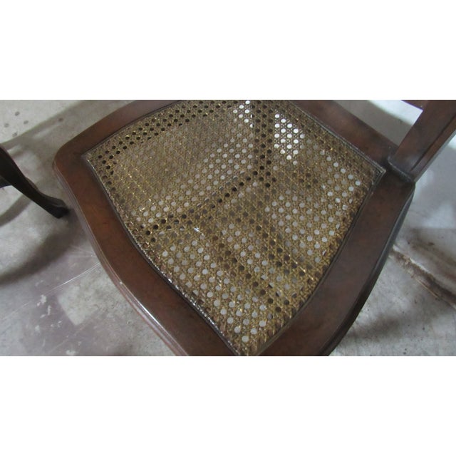 1980s Set Baker Dining Room Chairs Kitchen Farmhouse Rustic For Sale - Image 6 of 10