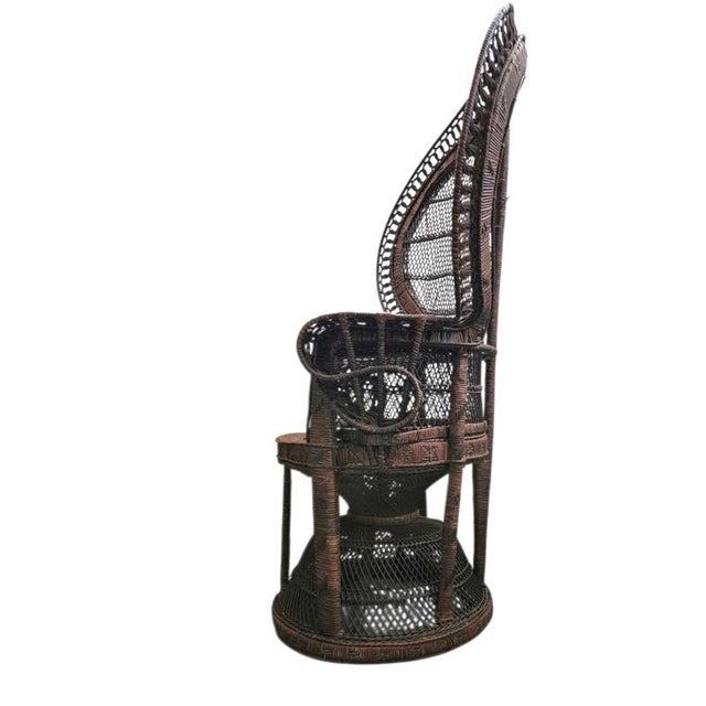 Wood Wicker Peacock Chair from Kok Maison, 1970s For Sale - Image 7 of 10