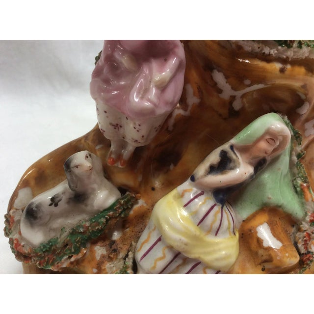 Small Antique Staffordshire Vase with Figures For Sale In San Antonio - Image 6 of 7