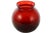 Ruby red four inch vintage glass ball vase or catchall with a slightly flared rim. Simply a beautiful vintage addition to...