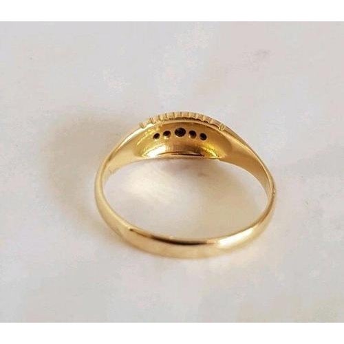 Antique Edwardian 18ct Gold Five Stone Diamond Ring, 1903 For Sale - Image 6 of 14