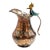 Vintage Los Castillo Taxco Silver Plate & Copper Mixed Metal Bird Pitcher Mosaic Inlay For Sale