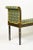 A Hepplewhite Style Black and Ochre Painted Upholstered Window Bench For Sale In New York - Image 6 of 9