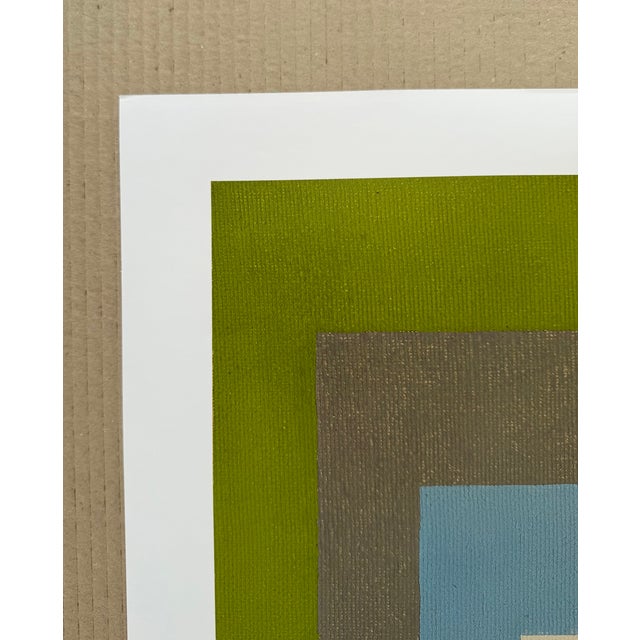 2020s Josef Albers (1888–1976), Study for Homage to the Square: Vernal, 1957, Exhibition Poster, 2022 For Sale - Image 5 of 10
