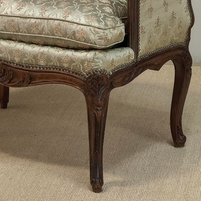 Wood 19th Century French Louis XV Walnut Vanity Armchair For Sale - Image 7 of 18