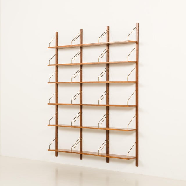 Cado Danish Teak Three Bay Shelving Unit in the style of Poul Cadovius, 1960s For Sale - Image 4 of 11