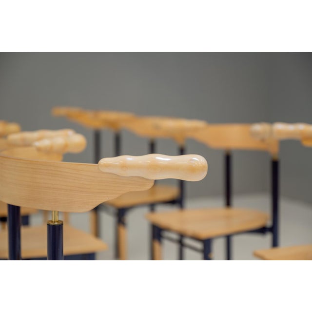 Mauve Mod. Jansky Dining Chairs by Bořek Šípek for Driade, 1989, Set of 8 For Sale - Image 8 of 17