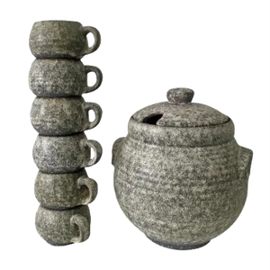 Brutalist German Punch Set, 1970s, Set of 7