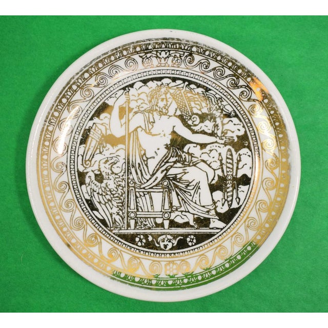 Ceramic Stacking Set X 8 Fornasetti Mitologia Boxed Coasters For Sale - Image 7 of 11