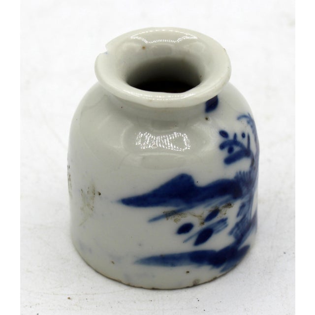 Asian C. 1860 Qing Dynasty Chinese Jar Form Brush Washer For Sale - Image 3 of 6