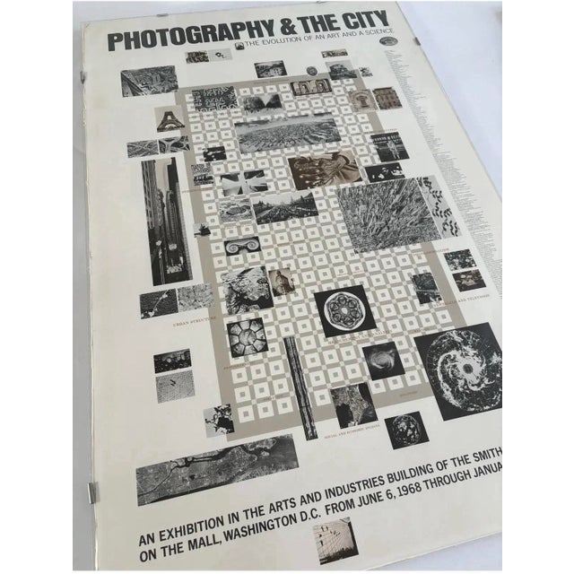 1960s 1968 Hand Signed by Charles Eames Poster Photography and the City Smithsonian For Sale - Image 5 of 5