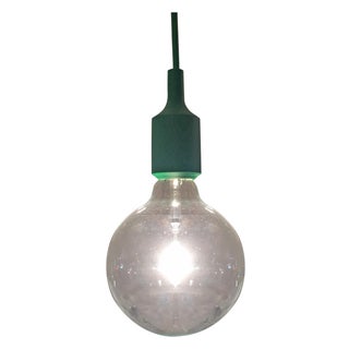 Muuto E27 Pendant Light w/Green Chord For Sale