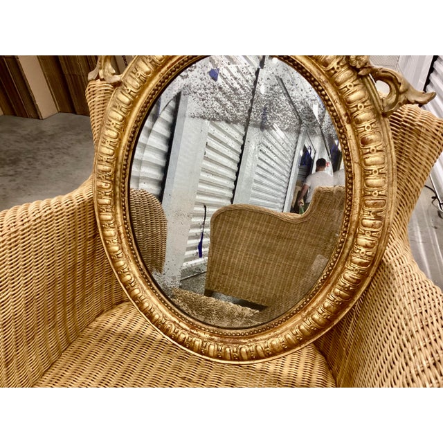 This is a stunning antique French gold-leaf mirror. Dating from the early 1900’s, this mirror is in the style of Louis...